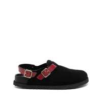 Balerini Birkenstock Black And Red Leather Tokio Cazador Flats Femei