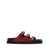Birkenstock Birkenstock Red And Black Leather Florida Snake Sandals RED SNAKE (1030011)