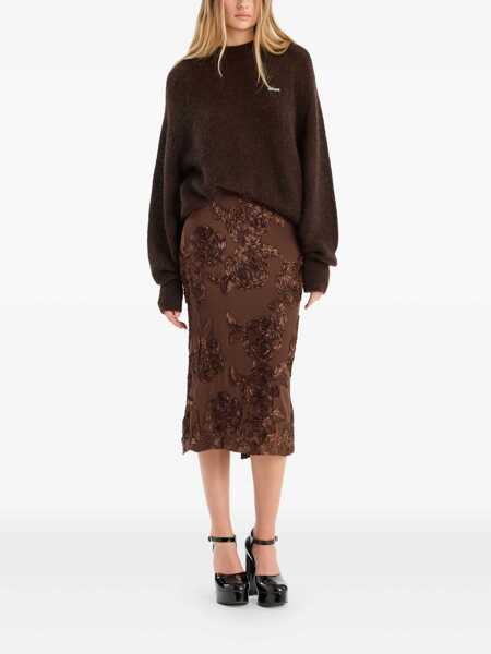 Fuste ROTATE Birger Christensen Rotate Birger Christensen Skirt CHICORY COFFEE Femei (BM 18978747) 2