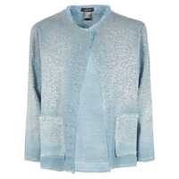 Geci Avant Toi Round Neck Micro Mat Stitch Jacket With Studs And Rhinestones Clothing Femei