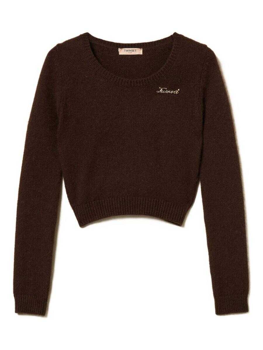 Pulovere TWINSET Twinset Sweaters BLACK CHOCOLATE Femei (BM 18979518) 1