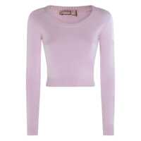 Pulovere Twinset Pink Viscose Knitwear Femei