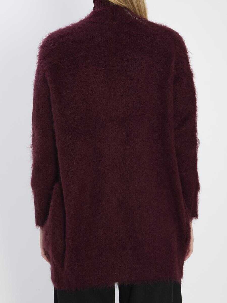 Cardigane Max Mara Fur-Effect Cardigan Red Femei (BM 18979902) 4