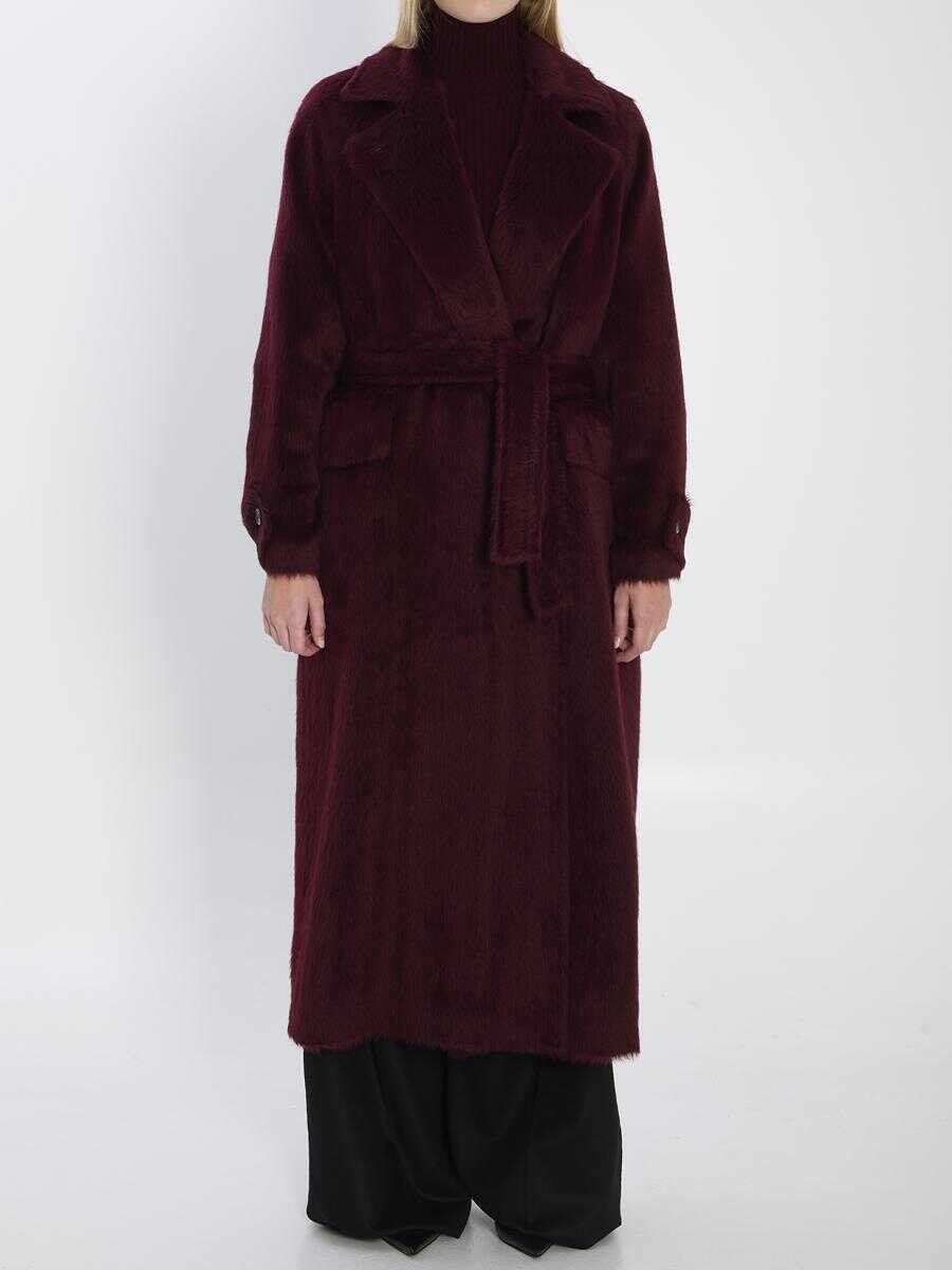 Paltoane Max Mara Albata Furry Coat Red Femei (BM 18979914) 1