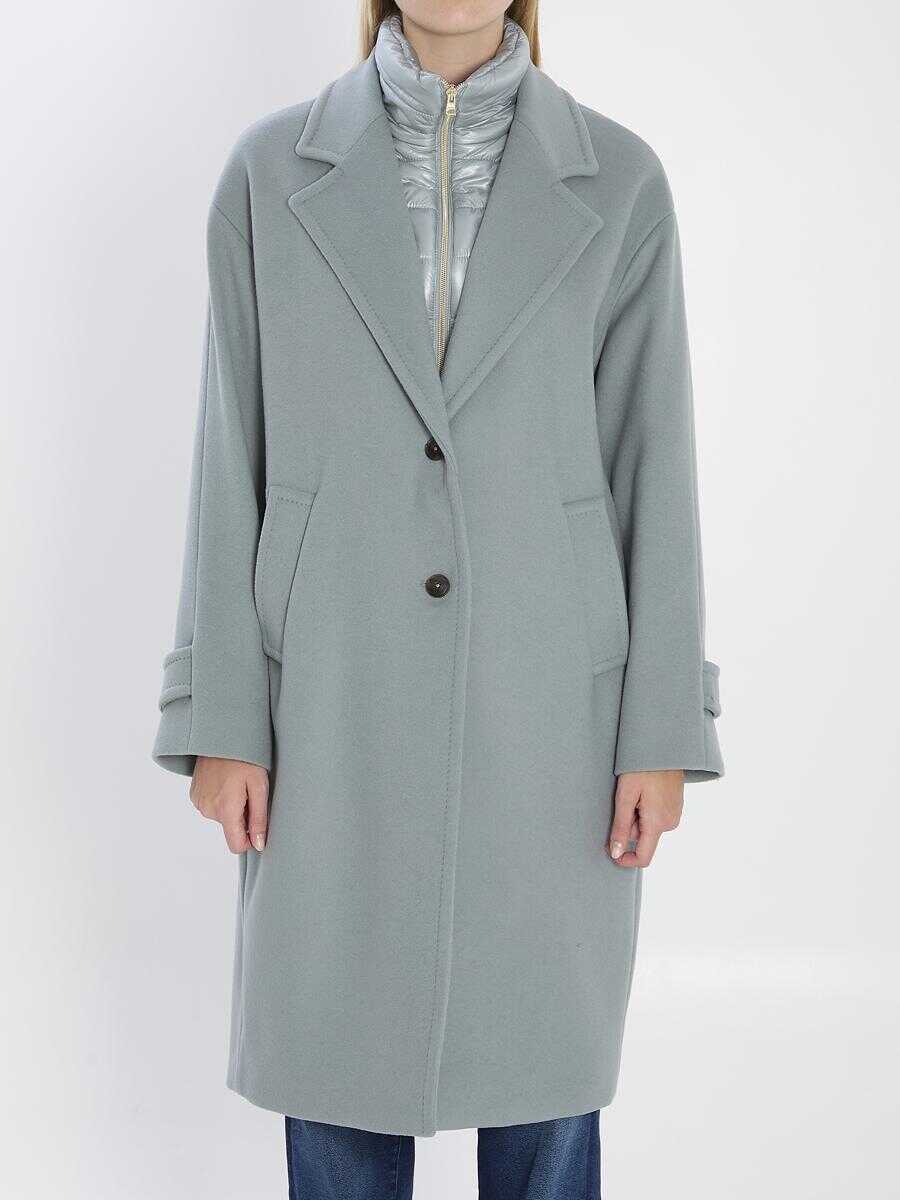 Paltoane Herno Ultralight Wool And Nylon Coat BLUE Femei (BM 18979917) 1