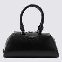 Genti de mana Givenchy Black Leather Antigona Cube Mini Top Handle Bag Femei