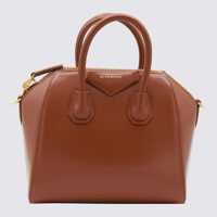 Genti de mana Givenchy Caramel Leather Antigona Top Handle Bag Femei
