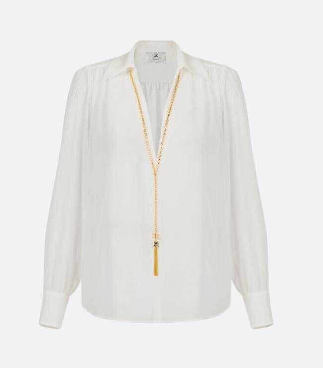 Camasi Elisabetta Franchi Elisabetta Franchi Shirts Beige Femei (BM 18982740) 1