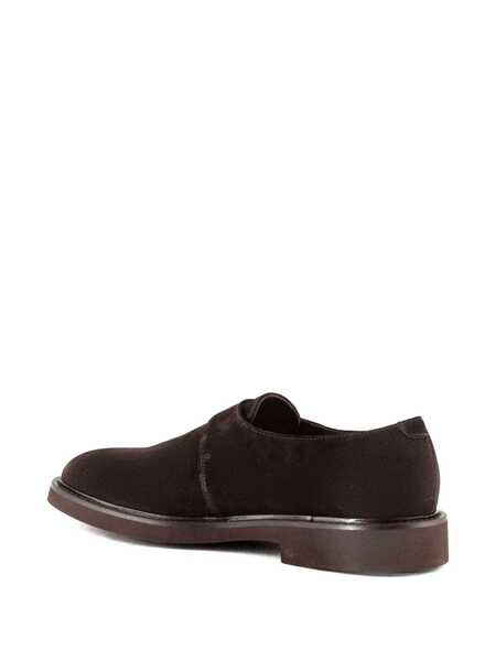 Mocasini Doucals Doucals Suede Monk-Strap Shoes BROWN Barbati (BM 18983331) 3