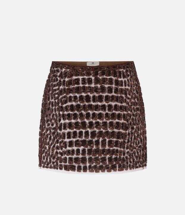 Fuste Elisabetta Franchi Elisabetta Franchi Skirts Brown Femei (BM 18983670) 1
