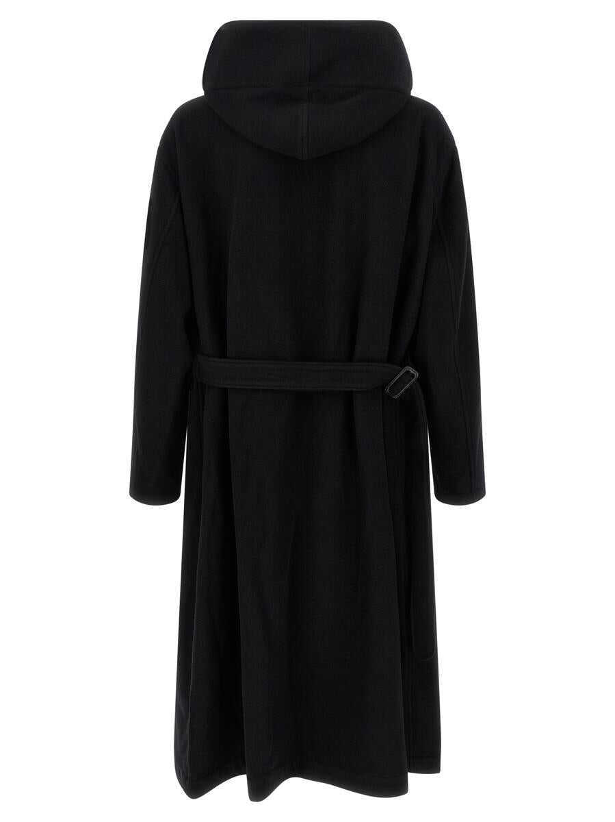 Geci Y-3 Yohji Yamamoto Hooded Coat Black Barbati (BM 18983898) 2