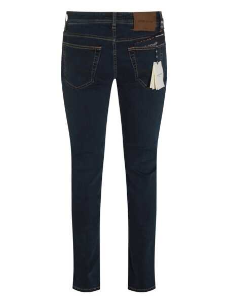 Blugi Jacob Cohen Jacob Cohen Dark Blue Cotton Nick Jeans BLUE Barbati (BM 18984243) 3