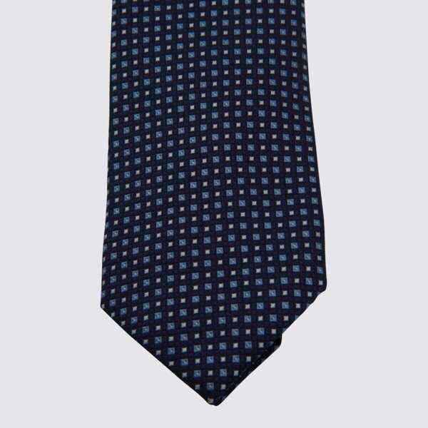 Cravate ZEGNA Zegna Blue Silk Tie BLUE Barbati (BM 18986769) 2