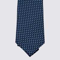 Accesorii ZEGNA pentru Barbati - Cravate ZEGNA Zegna Blue And Whte Silk Tie BLUE Barbati (BM 18986775) - B-mall.ro