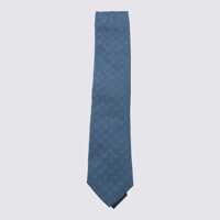 Cravate Zegna Light Blue Silk Tie Barbati
