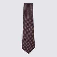 Cravate Zegna Dark Red Silk Tie Barbati