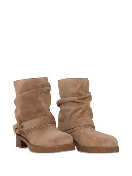 Bocanci Michael Kors COLBY FLAT BOOTIE Brown Femei (BM 18987039) 2