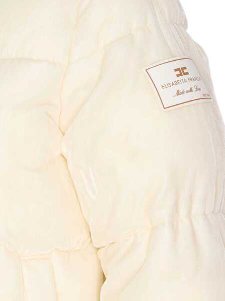 Jachete Elisabetta Franchi WOMENS PADDED JACKET White Femei (BM 18987321) 3