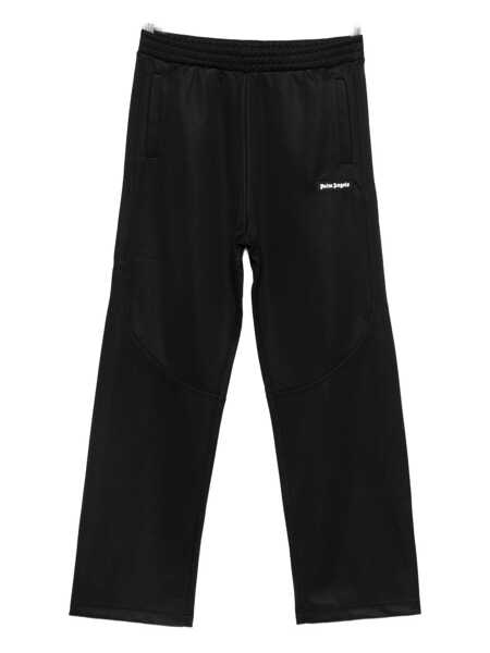 Pantaloni de trening Palm Angels PA  CUT TRACK  PANT BLACK - OFF WHITE Black   Baieti (BM 18987354) 1