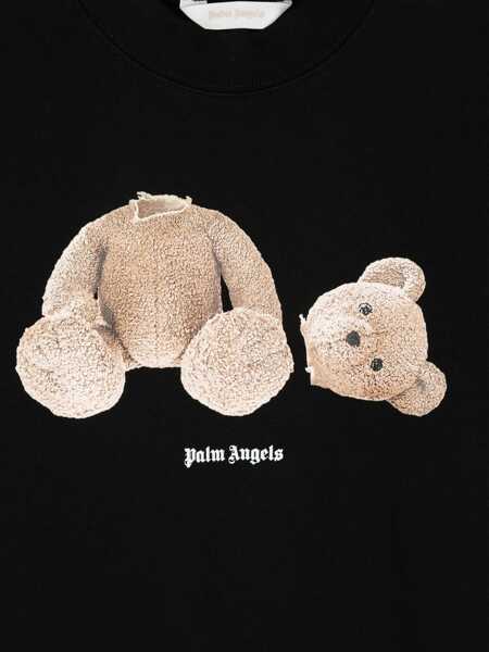 Bluze de trening Palm Angels PALM ANGELS BEAR CREWNECK BLACK BROWN Black   Baieti (BM 18987357) 3
