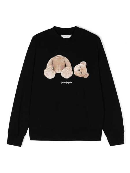 Bluze de trening Palm Angels PALM ANGELS BEAR CREWNECK BLACK BROWN Black   Baieti (BM 18987357) 1