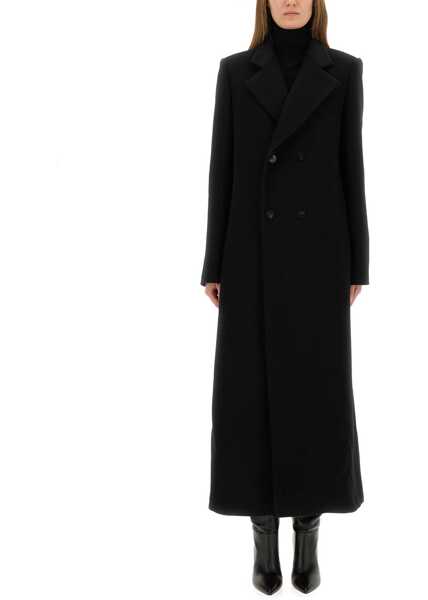 Paltoane Zona20 Milano Double-Breasted Coat Barichara BLACK Femei (BM 18987436) 1