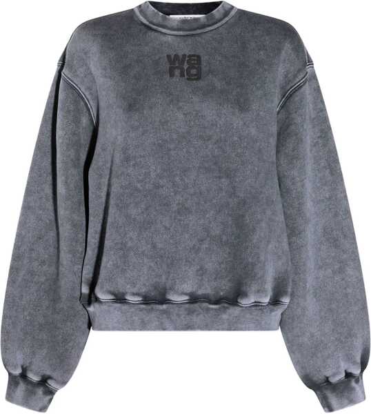 Bluze de trening Alexander Wang Embossed Logo crewneck Sweatshirt WASHED GRANITE Femei (BM 18987499) 1