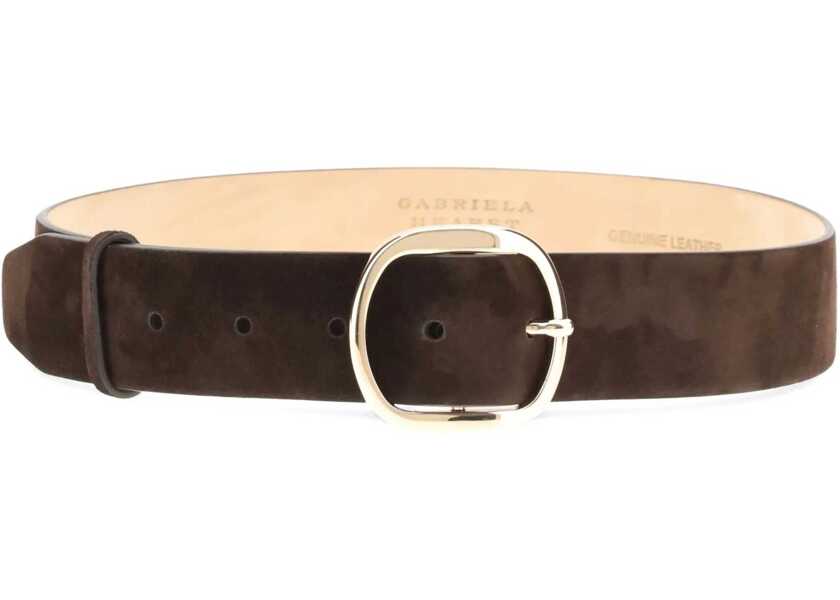 Curele GABRIELA HEARST Elster Belt DARK BROWN Femei (BM 18987508) 1