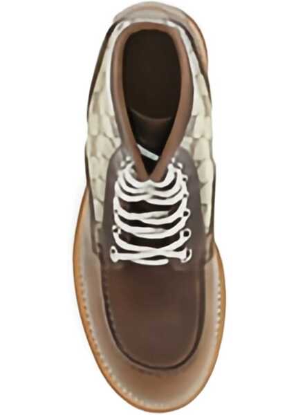 Bocanci casual Gucci Lace-Up Boot CUIR/BEIGE EBONY Barbati (BM 18987526) 4