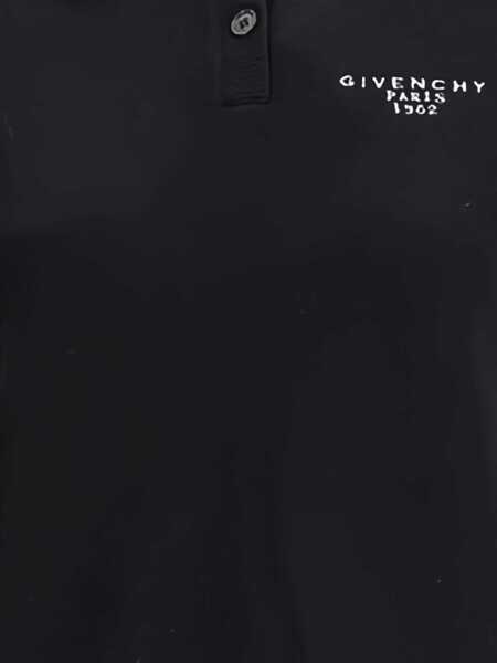 Tricouri Polo Givenchy Short Sleeve Polo BLACK Femei (BM 18987562) 4