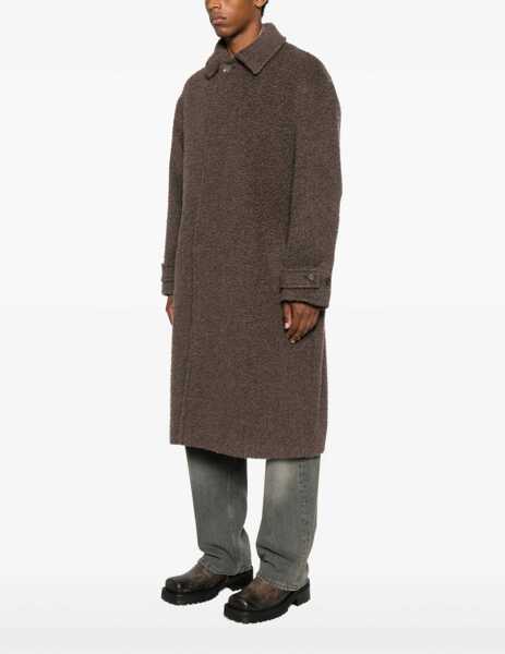 Paltoane Golden Goose Journey Single-breasted Coat MAJOR BROWN Barbati (BM 18987568) 3