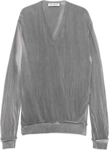 Pulovere OUR LEGACY V neck Grey Sweater GREY SPRAY Barbati (BM 18987577) 1