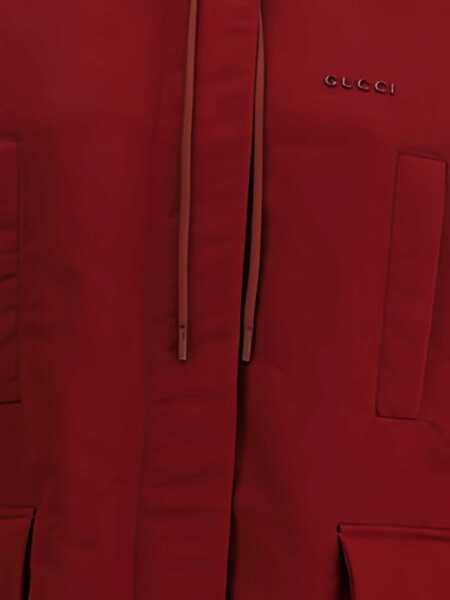 Jachete Gucci Red Polyester faille Jacket ROSSO ANCORA Femei (BM 18987691) 4