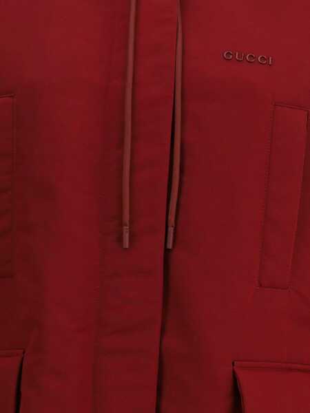 Jachete Gucci Red Polyester faille Jacket ROSSO ANCORA Femei (BM 18987691) 5