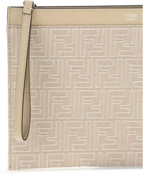 Genti de mana Fendi Fendi denim Pouch SABBIAPALLADIO Barbati (BM 18988624) 3