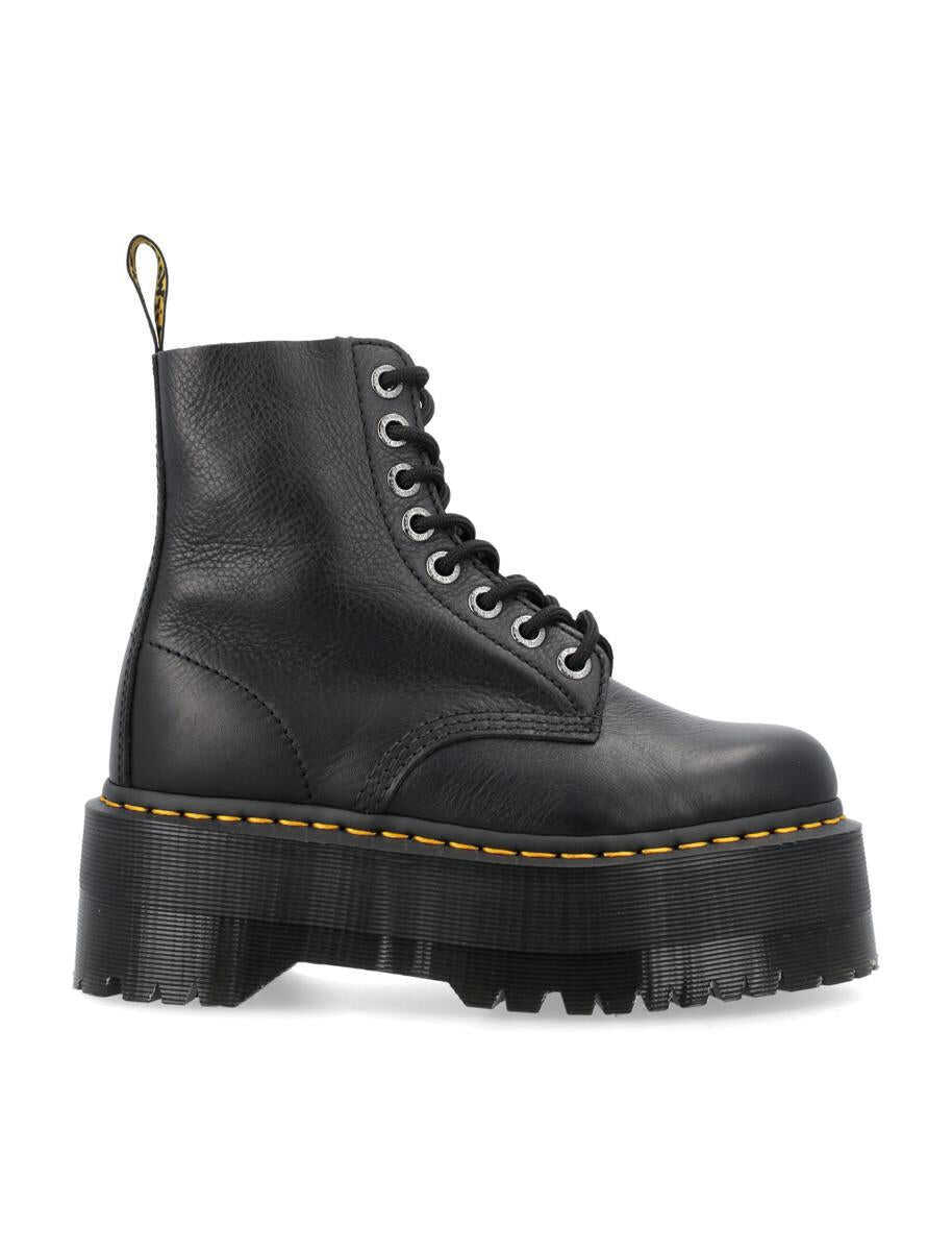 Pantofi cu toc Dr. Martens Dr. Martens 1460 Pascal Max Black Leather Platform Boots Black Femei (BM 18989388) 1
