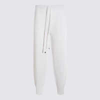 Pantaloni casual Antonelli White Wool Pants Femei