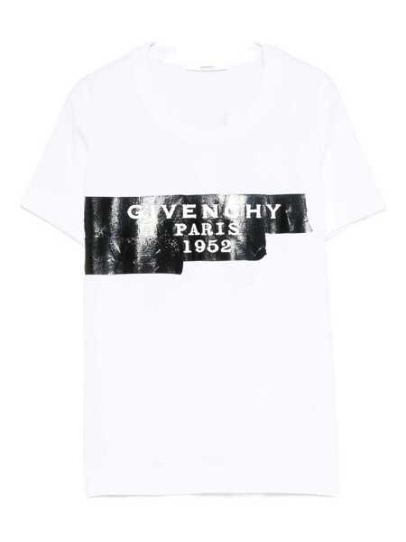 Tricouri Givenchy Givenchy Givenchy White T-Shirt With Printed Logo WHITE Femei (BM 18991350) 1