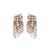 Helenezubeldia Helenezubeldia "Timeless" Crystal Waterfall Earrings Clips Accessories GREY