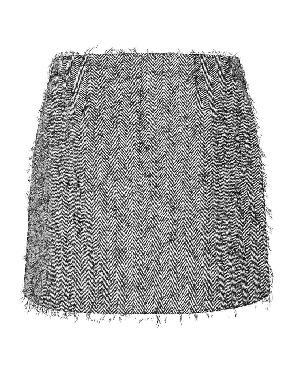 Fuste Samse Samse Samse Samse Skirt BLACK WHITE HERRINGBONE Femei (BM 18991947) 2