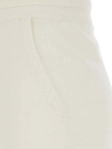 Pantaloni casual Elisabetta Franchi White Pants With Elasticated Waist With Drawstring In Fabric Woman WHITE Femei (BM 18993048) 3