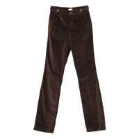 Pantaloni casual Liu Jo Brown Corduroy Trousers Femei