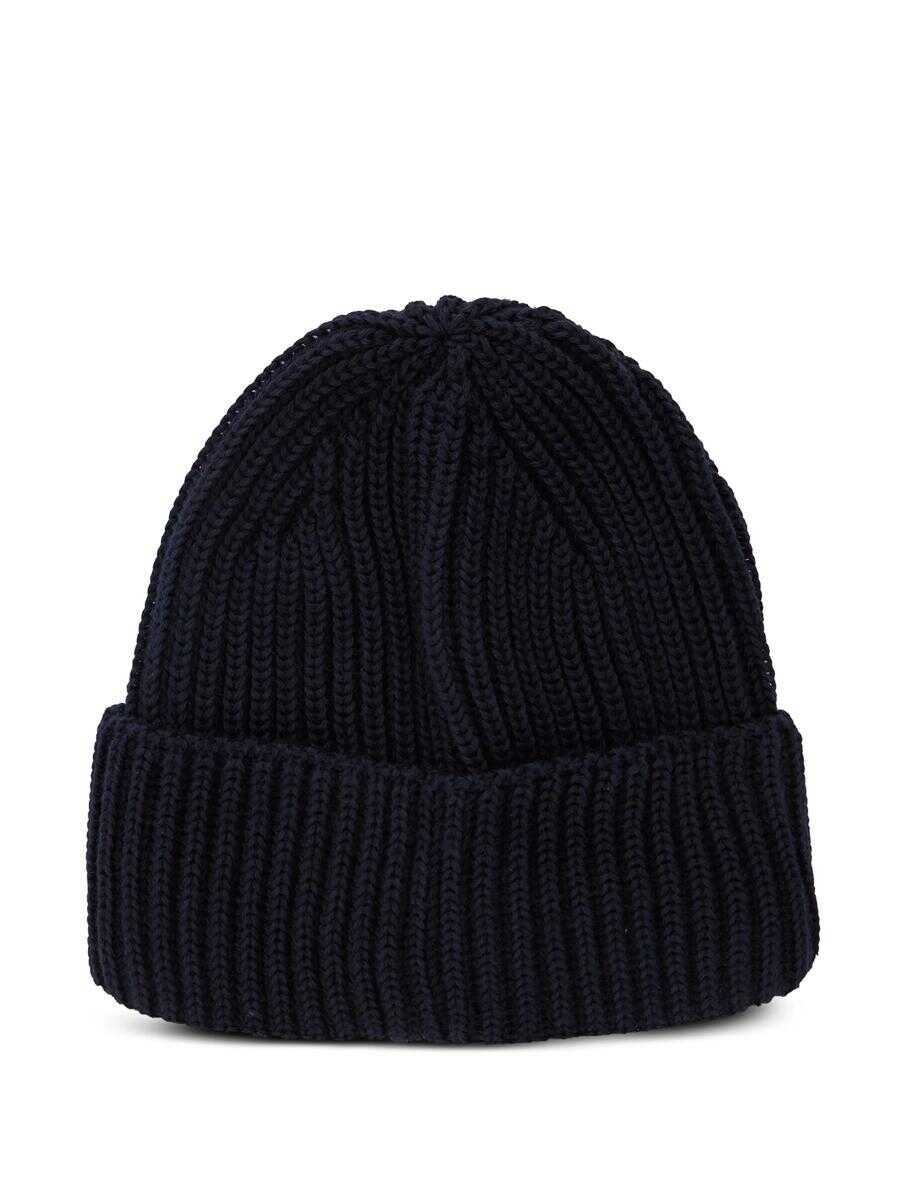 Sepci C.P. Company C.P. Company Accessories Knit Cap In Extrafine Merino Wool BLUE Barbati (BM 18993681) 2