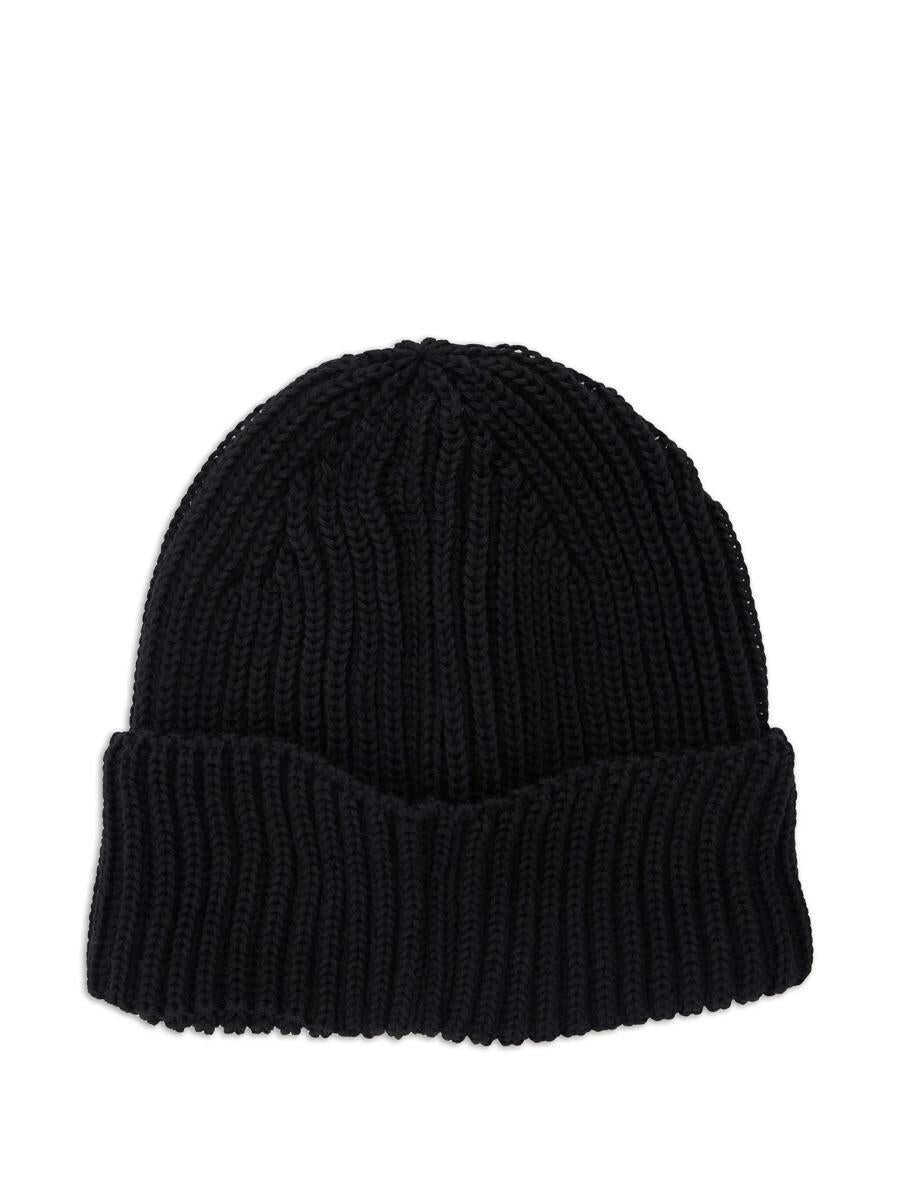 Sepci C.P. Company C.P. Company Accessories Knit Cap In Extrafine Merino Wool Black Barbati (BM 18993684) 2