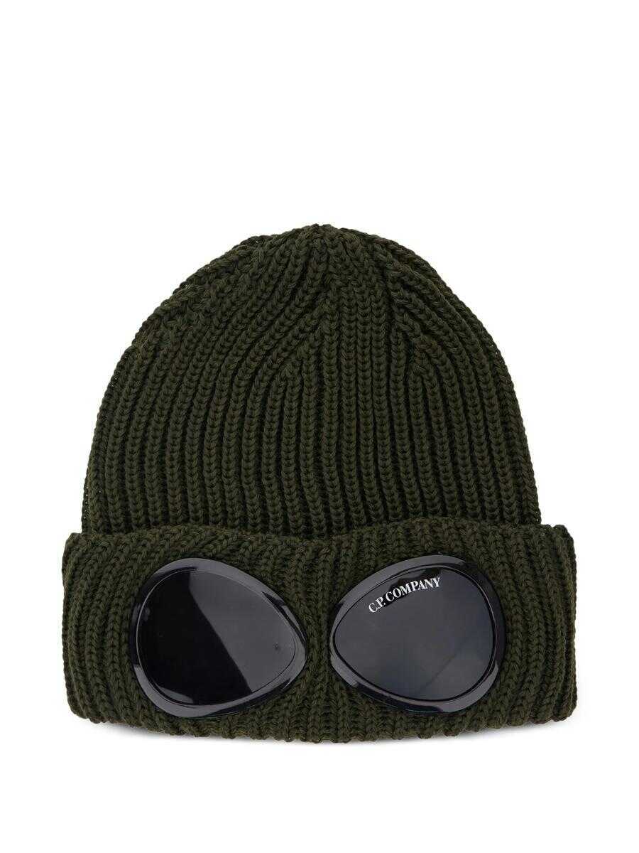 Sepci C.P. Company C.P. Company Accessories Knit Cap In Extrafine Merino Wool GREEN Barbati (BM 18993687) 1
