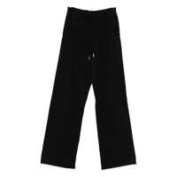 Pantaloni casual Blumarine Black Wide-Leg Trousers Femei