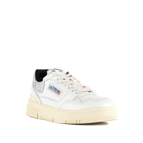 Sneakers AUTRY Autry White Leather And Suede Silver Sneakers Clc Low SILVER, WHITE Femei (BM 18993705) 3