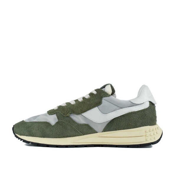 Sneakers AUTRY Autry Green And White Suede And Nylon Reelwind Low Sneakers GREEN Barbati (BM 18994221) 2