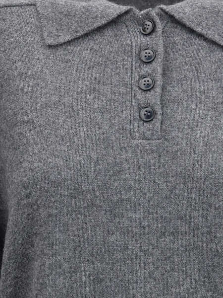 Pulovere LOULOU DE SAISON Cashmere Sweater ANTHRACITE MELANGE Femei (BM 18994684) 3