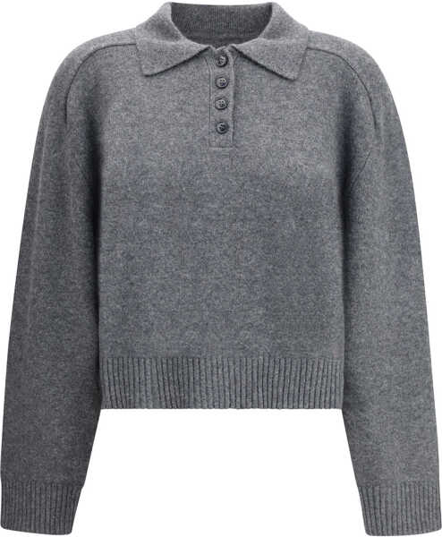 Pulovere LOULOU DE SAISON Cashmere Sweater ANTHRACITE MELANGE Femei (BM 18994684) 1